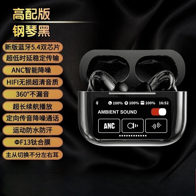 New Bluetooth weather calendar camera digital display screen wireless smart headset lossless sound quality noise reduction