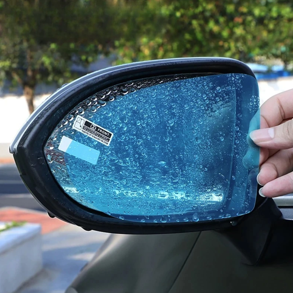 Car Rainproof Film Auto Rearview Mirror Rainproof Anti Fog Film Car Window Clear Film Windproof Protective for Motorcycle Mirror
