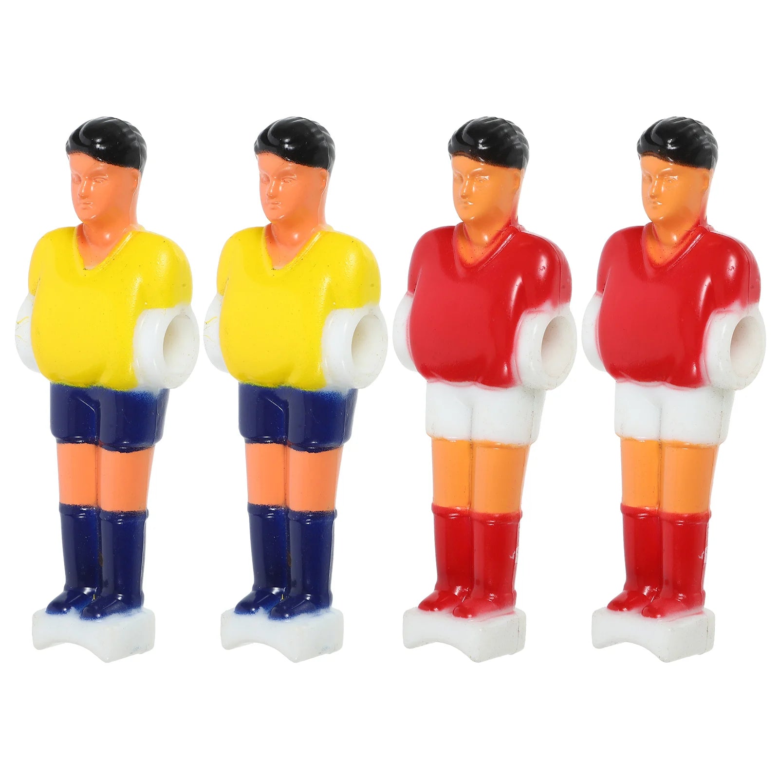 4pcs Foosball Athletes Desktop Football Players Soccer Machine Parts Pvc Wear Resistant Funny For Tabletop Football
