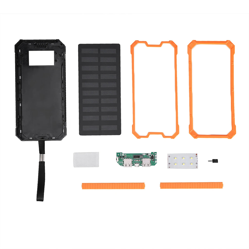Mobile Power Bank Power Bank Case Solar Power Bank Portable 20000mAh Fast Charging Dual USB Polar Mobile Power Bank Case DIY Kit