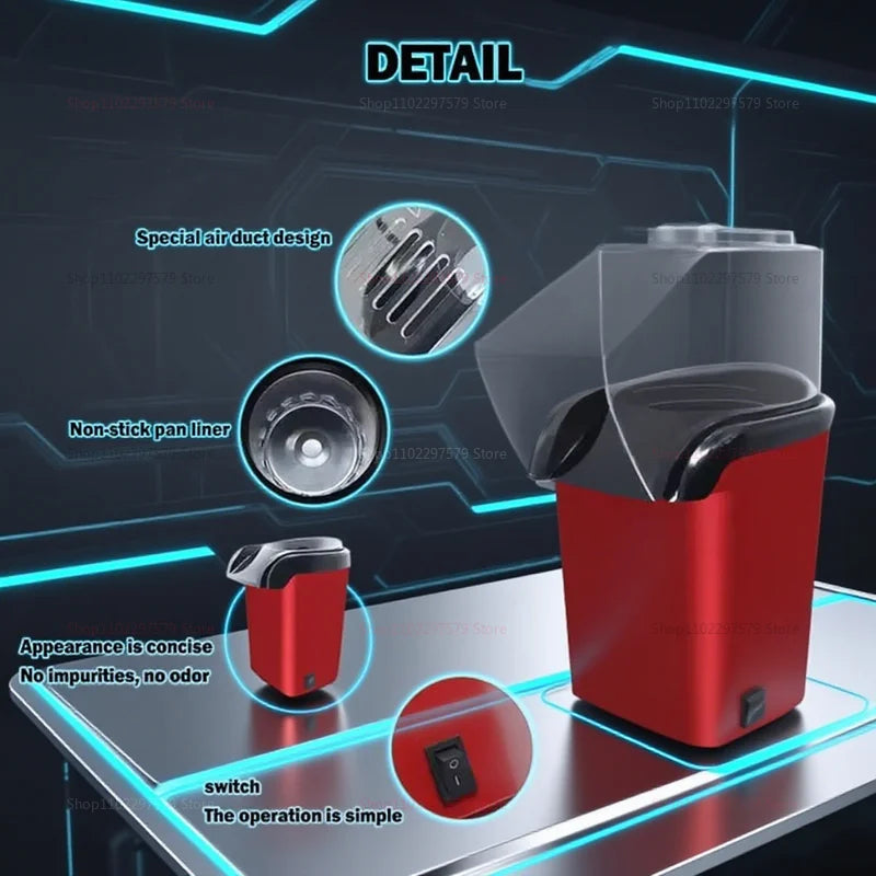 2025 NEW Electric home popcorn manufacturer mini blower type corn machine for snack gifts, suitable for party and movie nights