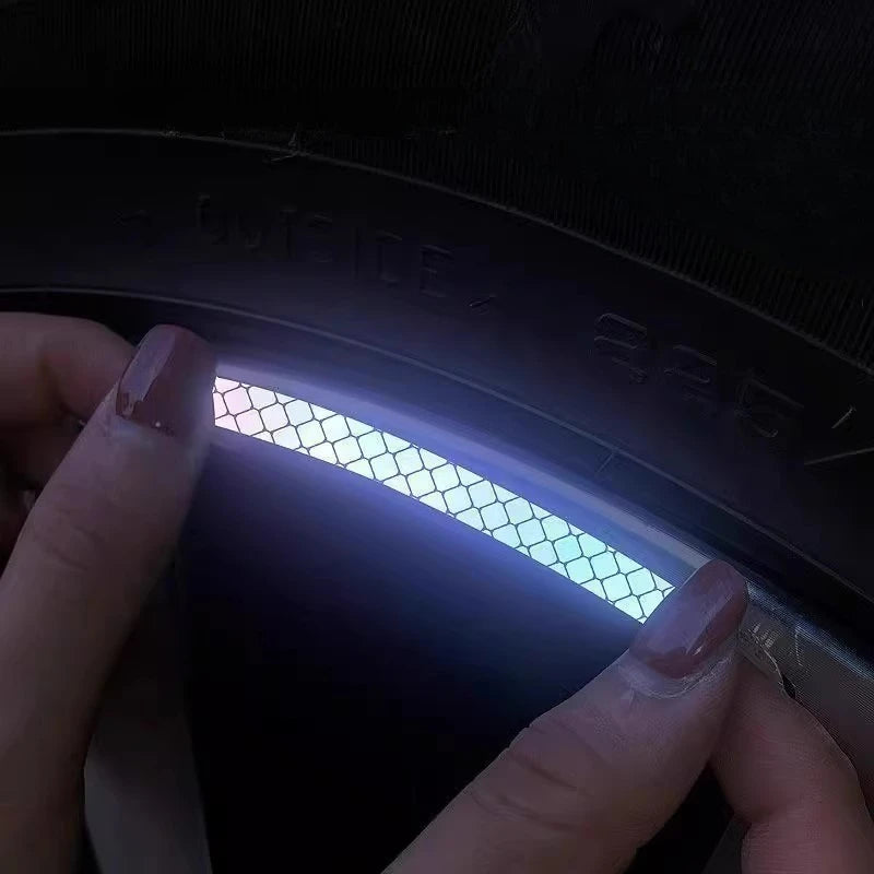 1pcs Bicycle Wheel Hub Reflective Strip Colorful Warning Stickers for Bicycles and Electric Vehicles наклейки на велосипед