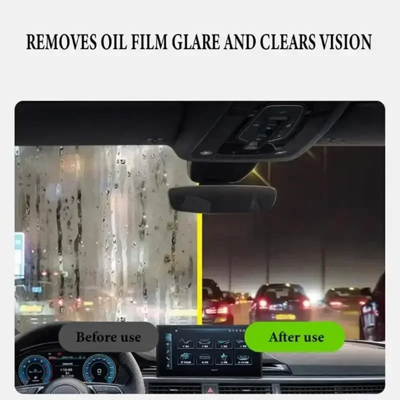 Home Cleaning Brush Car Glass Sponge Cleaning Brush Glass Oil Film Remover Automotive Front Inside Windshield Brush remover