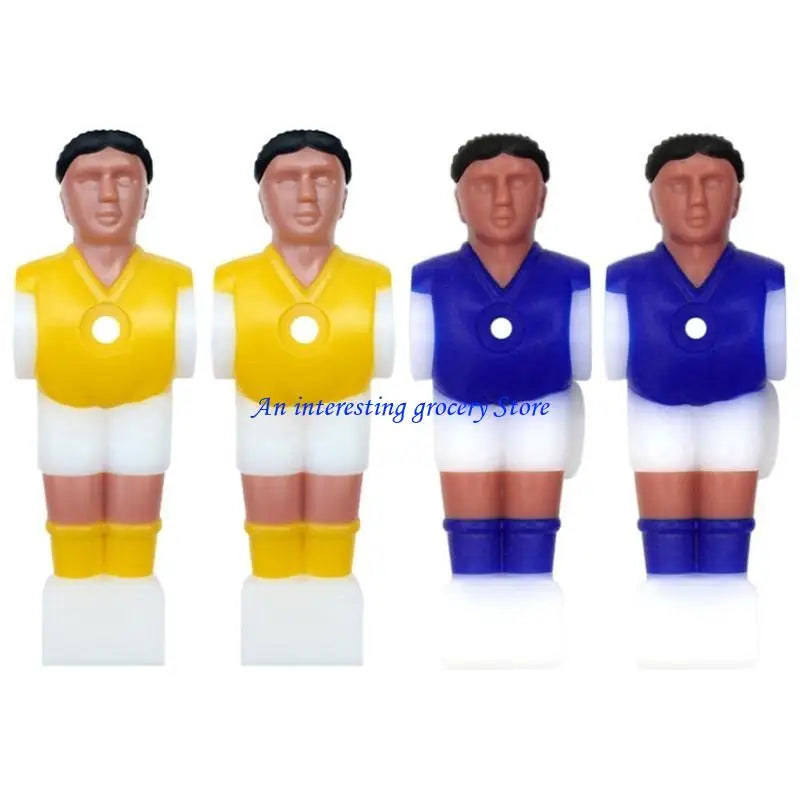 652D 4Pcs/pack Foosball Men Foosball Players Set Colorful Foosball Replacements Parts