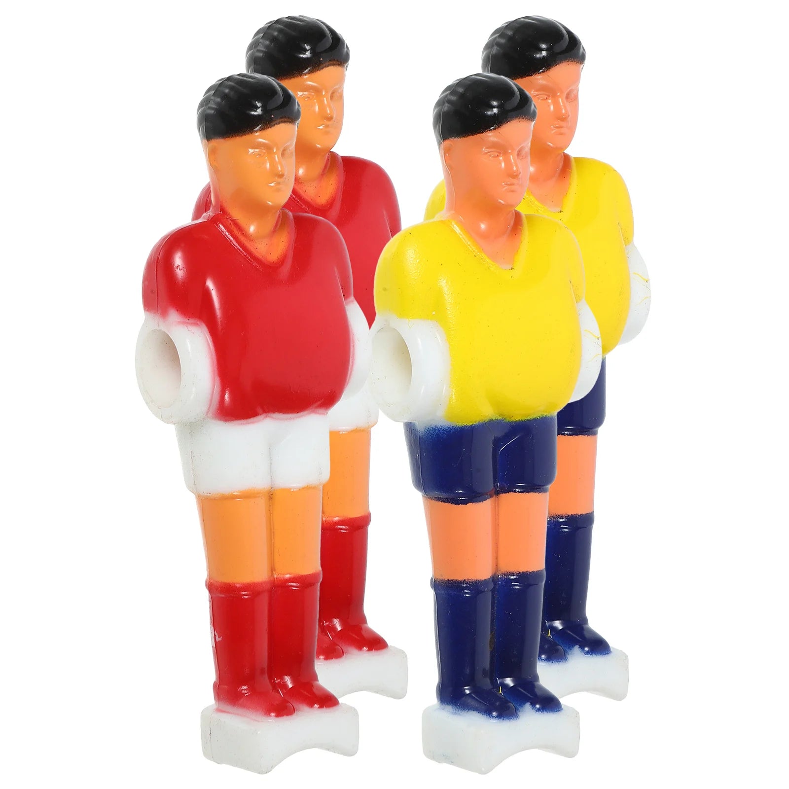 4pcs Foosball Athletes Desktop Football Players Soccer Machine Parts Pvc Wear Resistant Funny For Tabletop Football