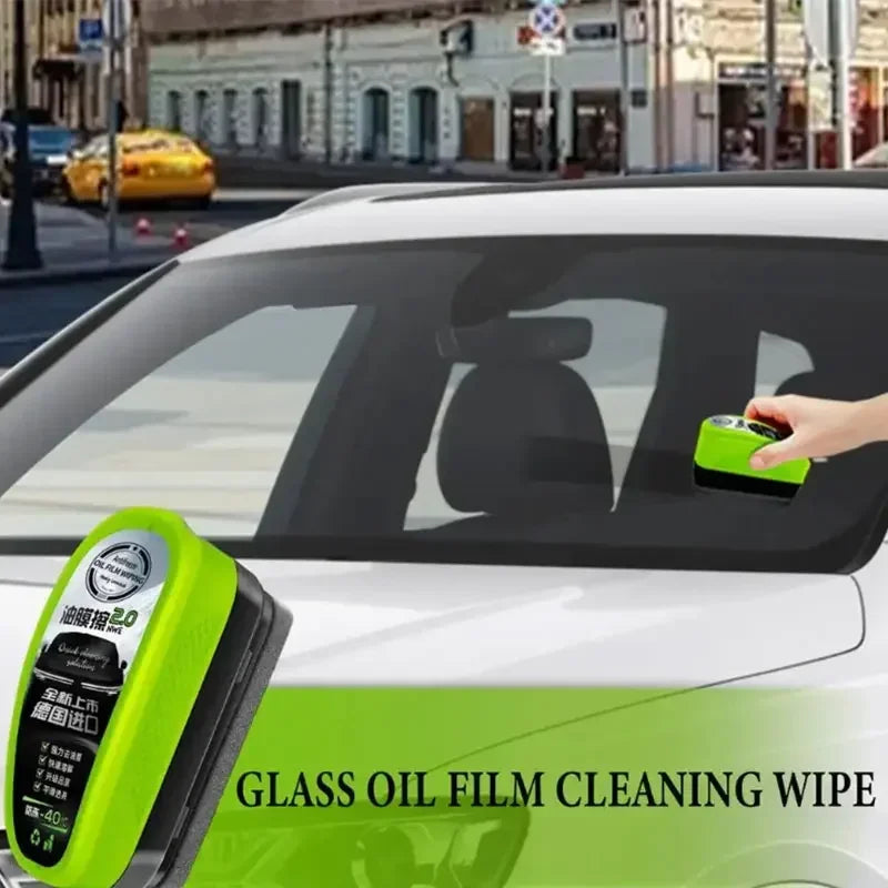 Home Cleaning Brush Car Glass Sponge Cleaning Brush Glass Oil Film Remover Automotive Front Inside Windshield Brush remover