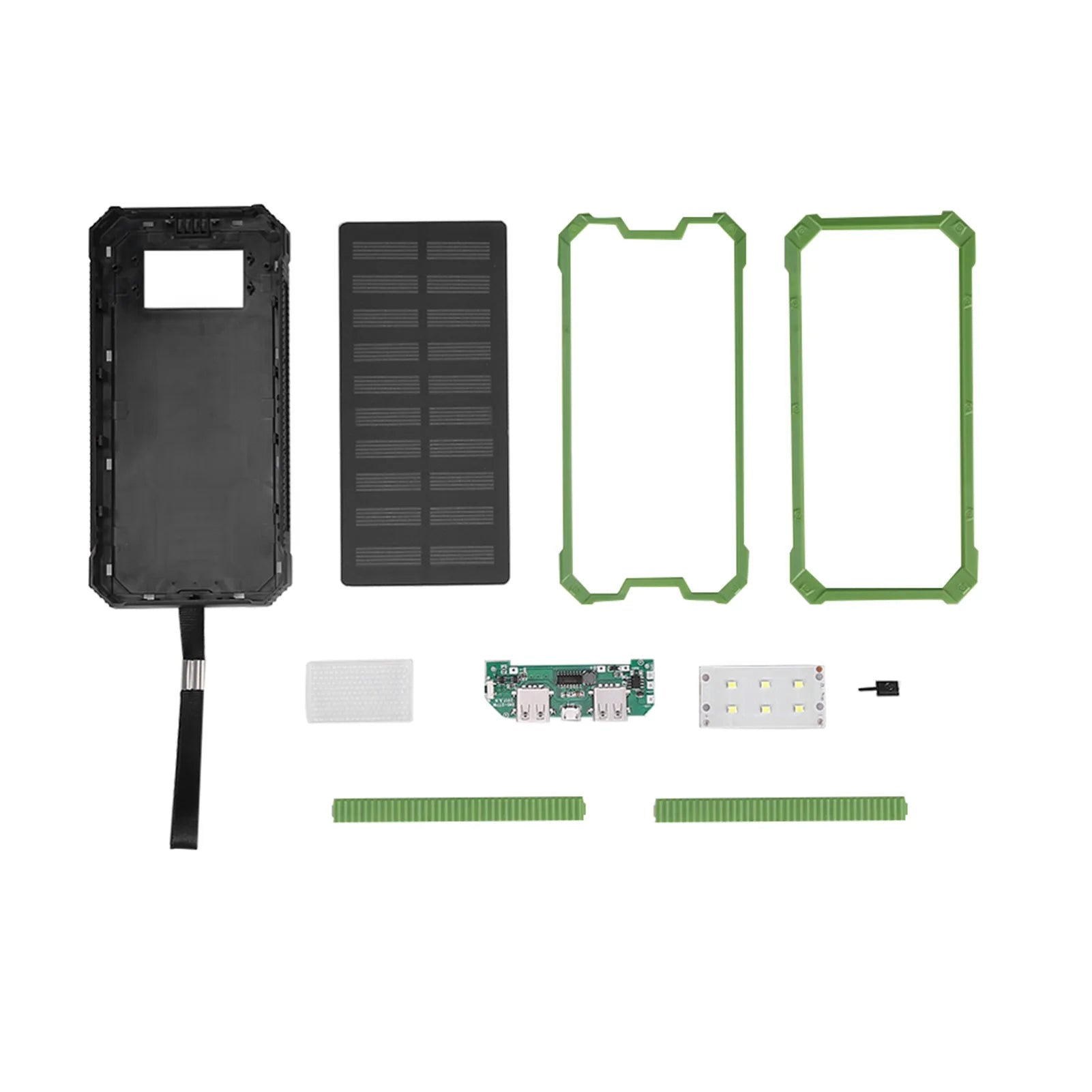 Mobile Power Bank Power Bank Case Solar Power Bank Portable 20000mAh Fast Charging Dual USB Polar Mobile Power Bank Case DIY Kit