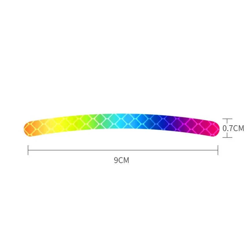 1pcs Bicycle Wheel Hub Reflective Strip Colorful Warning Stickers for Bicycles and Electric Vehicles наклейки на велосипед
